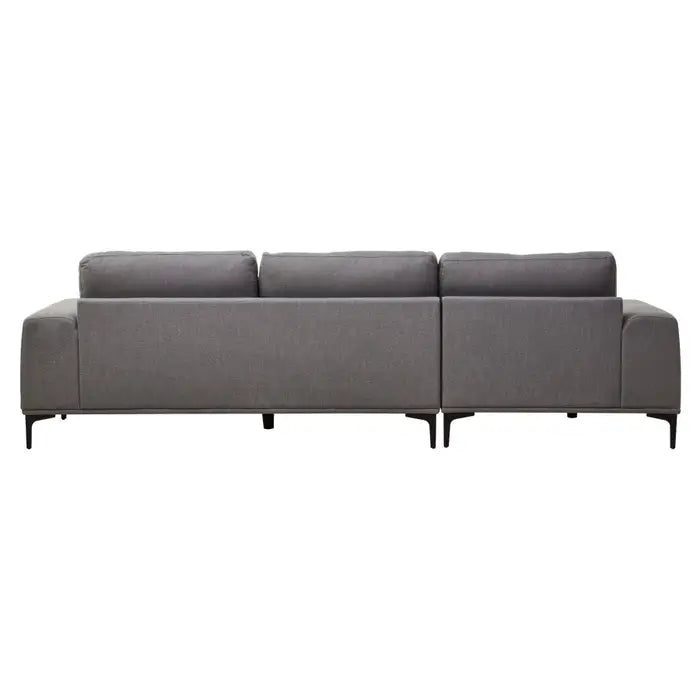 Foulon 3 Seat Fabric Right Chaise Sofa