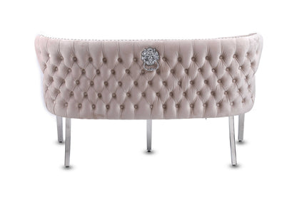 Sadie Button Velvet Bench