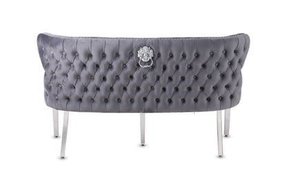 Sadie Button Velvet Bench