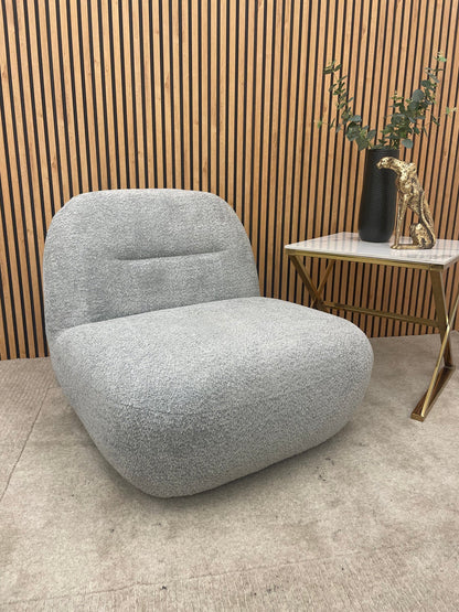 Miami Boucle Swivel Accent Chair