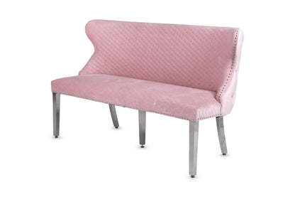 Sadie Button Velvet Bench