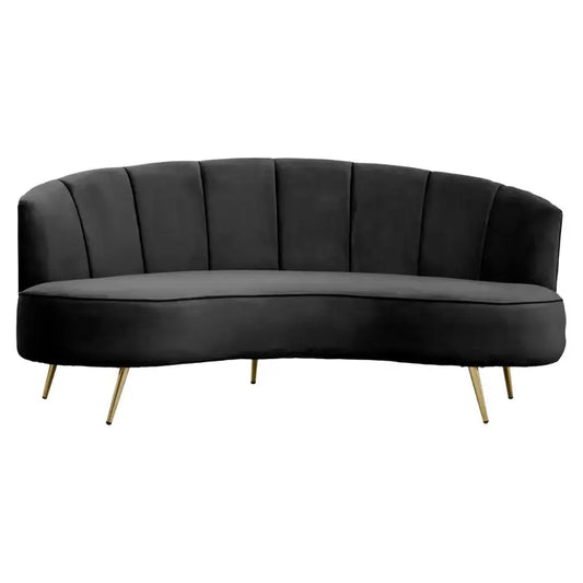 Hanna Three Seat Velvet Sofa