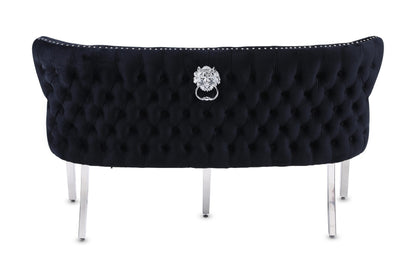 Sadie Button Velvet Bench