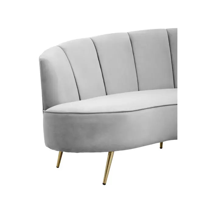 Hanna Three Seat Velvet Sofa