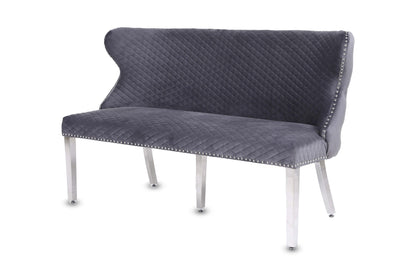 Sadie Button Velvet Bench