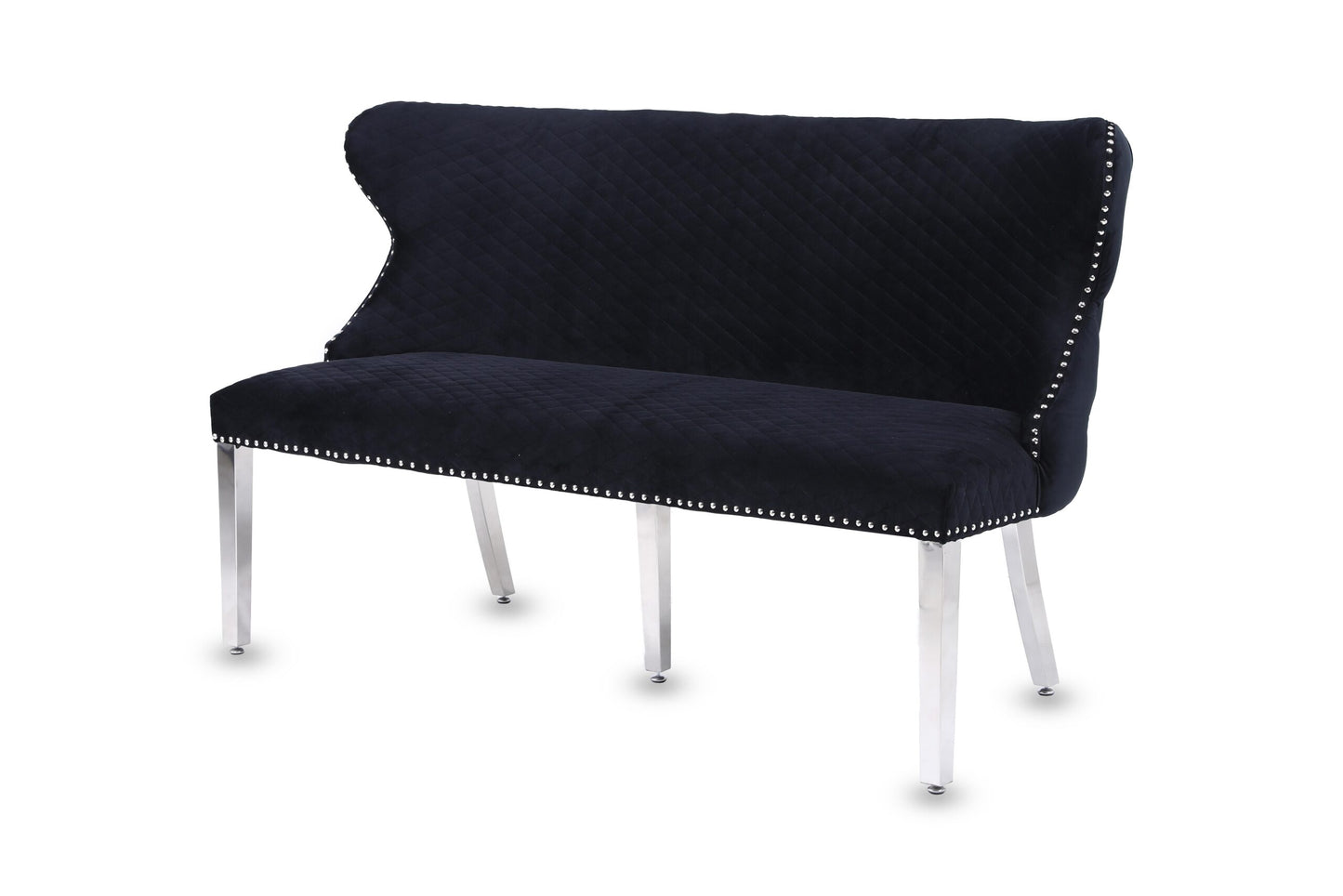 Sadie Button Velvet Bench