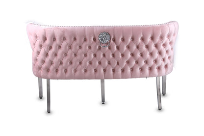 Sadie Button Velvet Bench