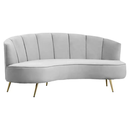 Hanna Three Seat Velvet Sofa