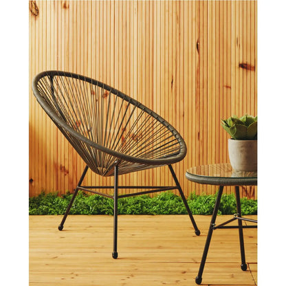 Miami Grey Rattan 3 Piece Patio Set