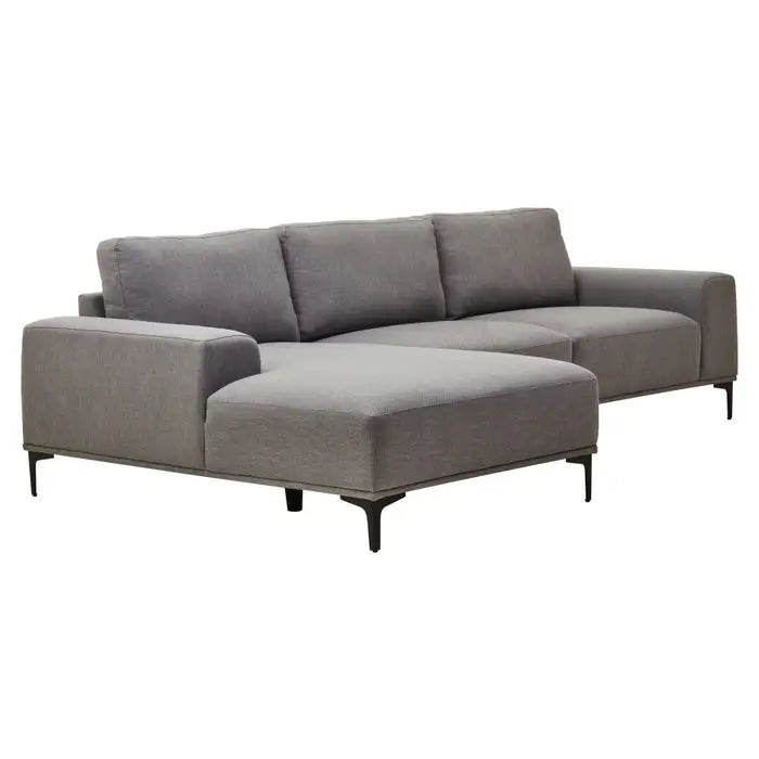 Foulon 3 Seat Fabric Right Chaise Sofa