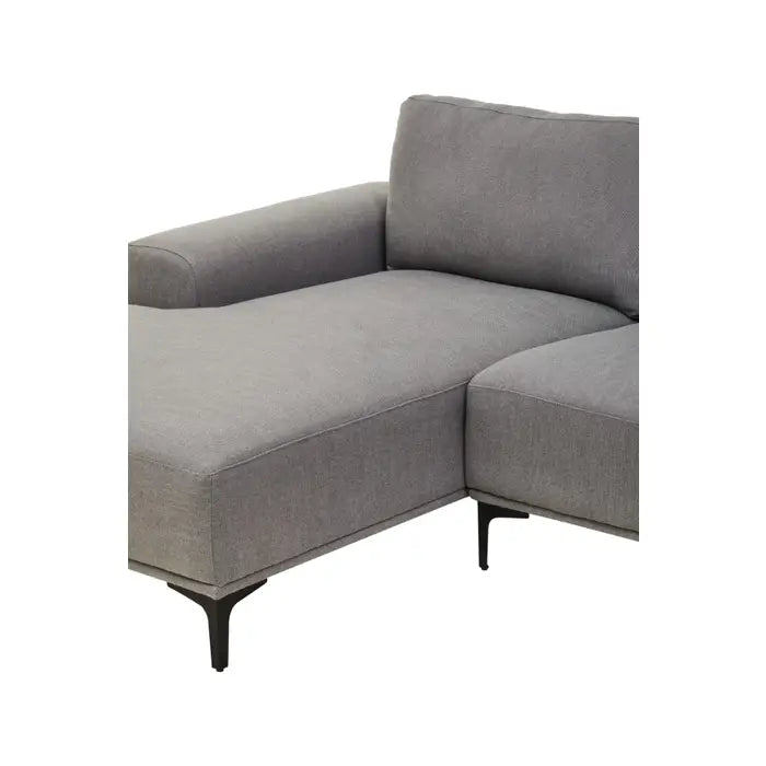 Foulon 3 Seat Fabric Right Chaise Sofa