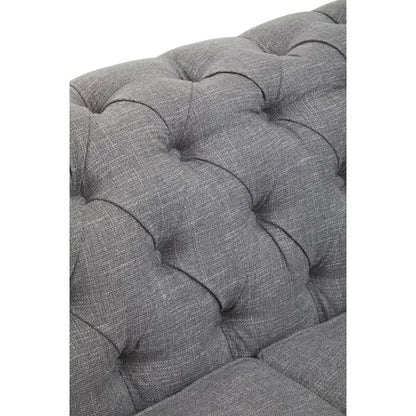 Stella Three Seat Grey Linen Sofa