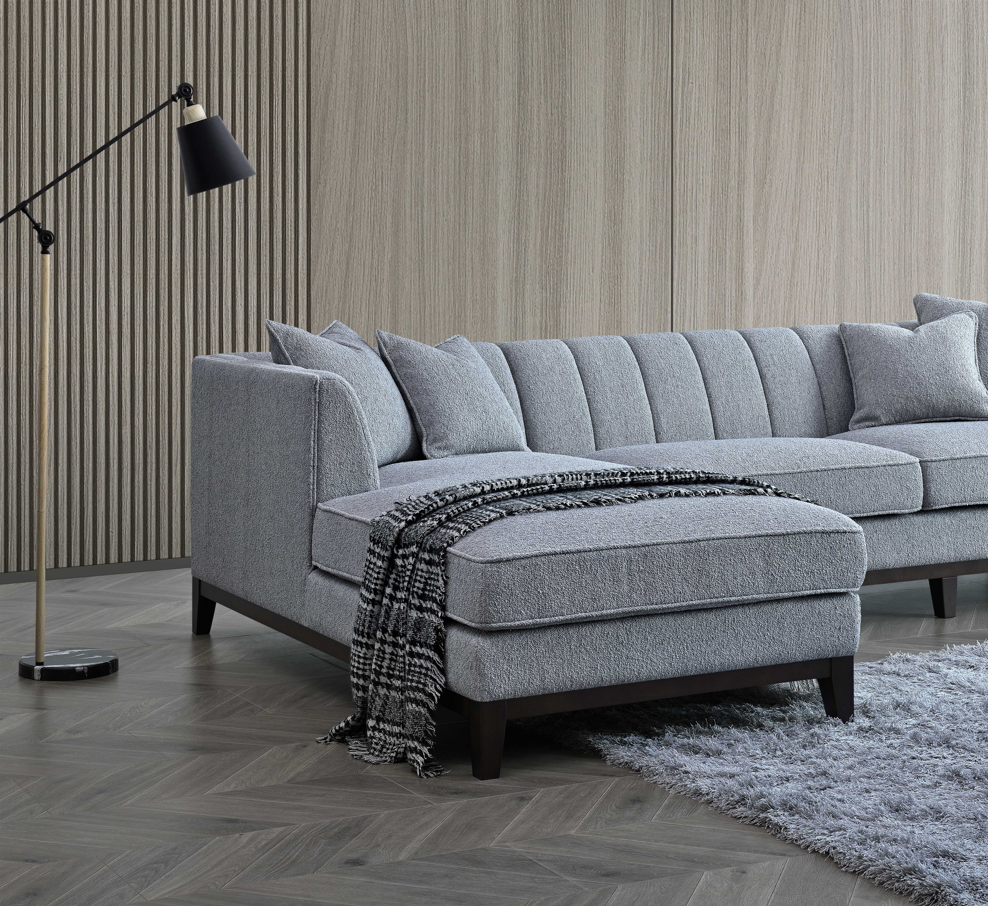 Luxo Corner Group in Dolphin Boucle