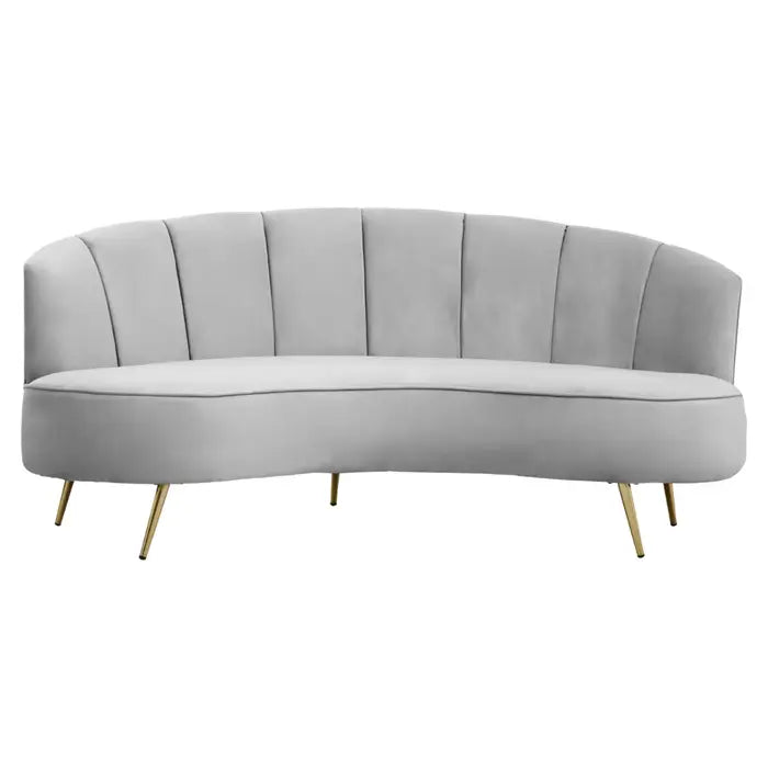 Hanna Three Seat Velvet Sofa