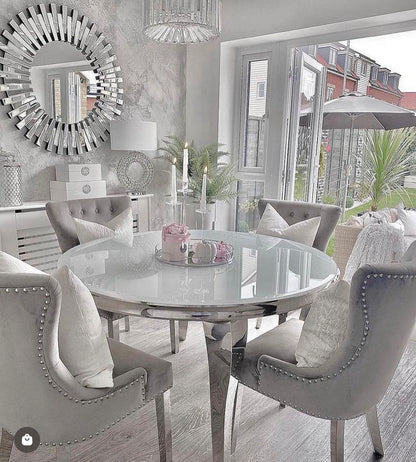 Round Luna Dining Set | Megan Chairs