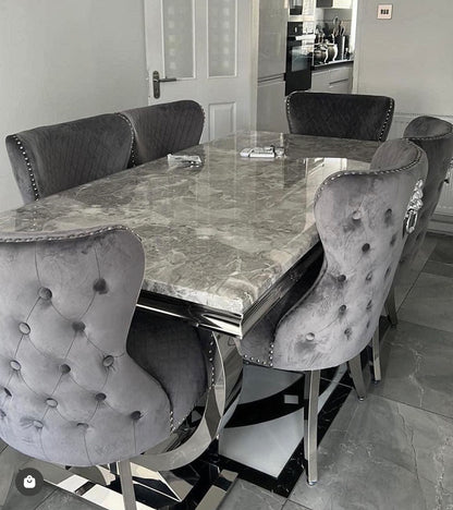 Grande Dining Table Set | Valentino Chairs