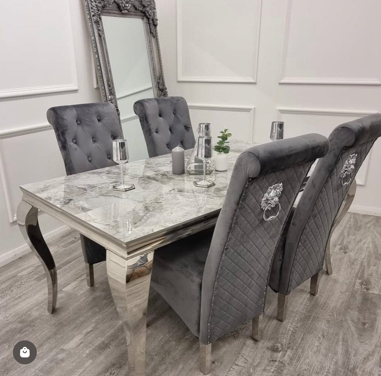 Louis Dining Table Set Emma Chairs