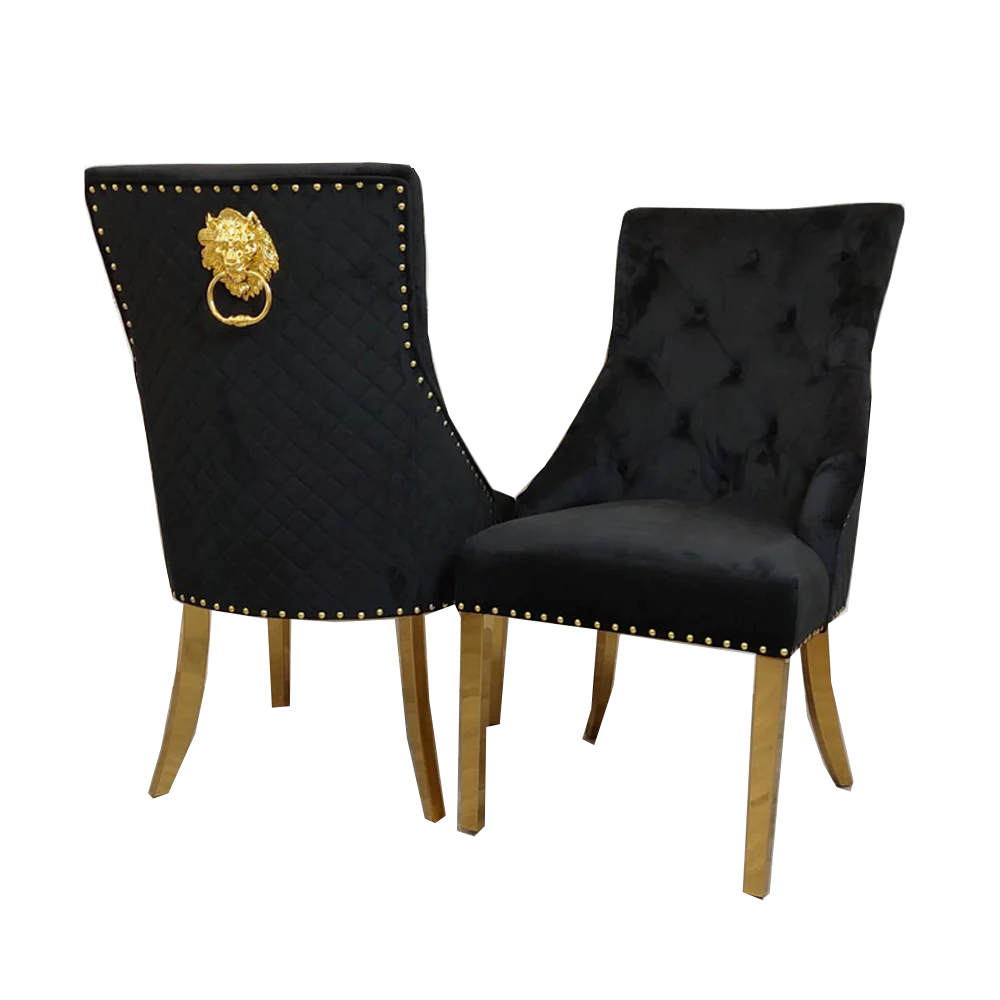 Black Bexie Gold Dining Chair