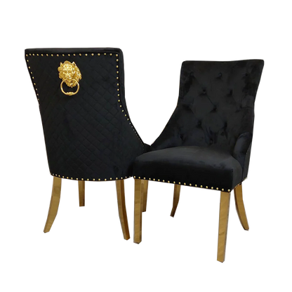 Black Bexie Gold Dining Chair