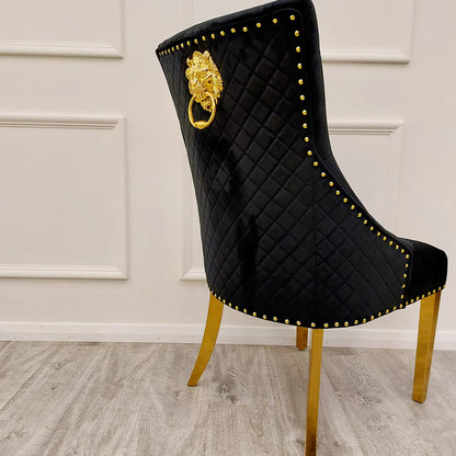 Black Bexie Gold Dining Chair