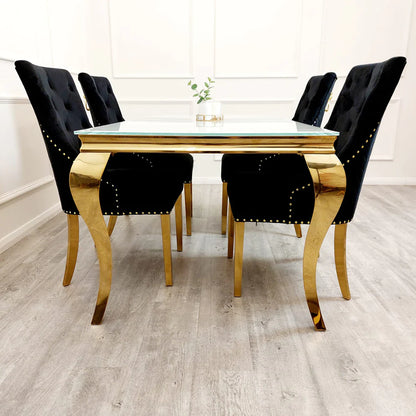 Black Bexie Gold Dining Chair