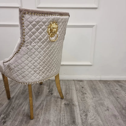 Beige Bexie Gold Dining Chair