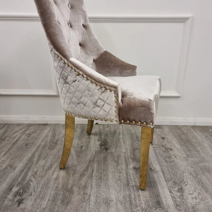 Beige Bexie Gold Dining Chair