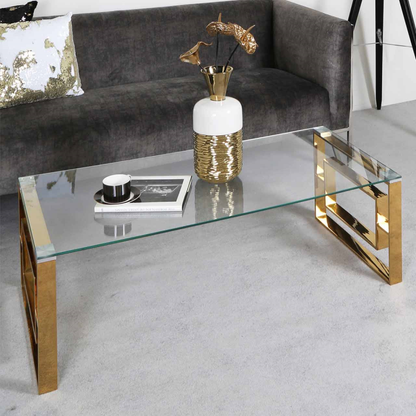 Apexi Gold Metal Coffee Table