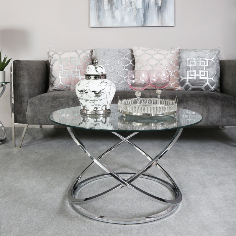 Rizz Chrome Coffee Table