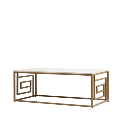 Devi Cream and Gold Coffee Table