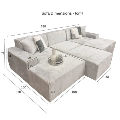 Athens Modular U Shape Sofa