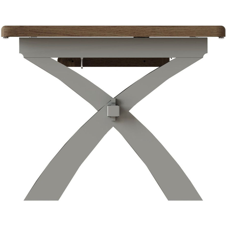 Grey 2.0m Cross Legged Extending Table/Table set