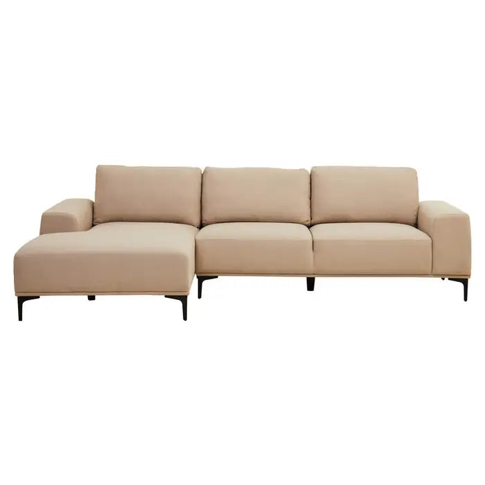 Foulon 3 Seat Fabric Right Chaise Sofa