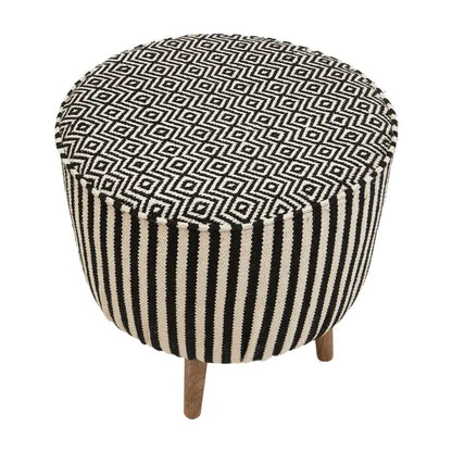 Celina Striped Footstool