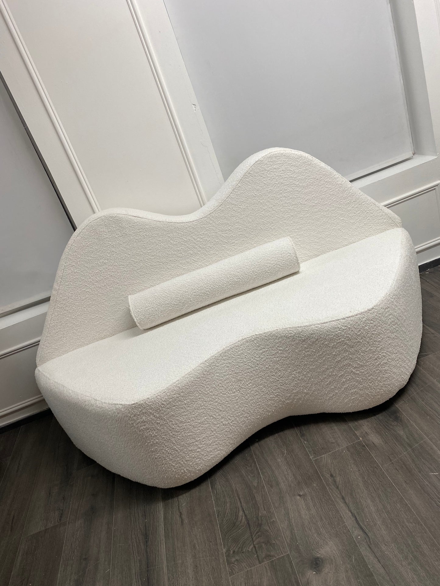 Boucle Ivory Lippy Sofa