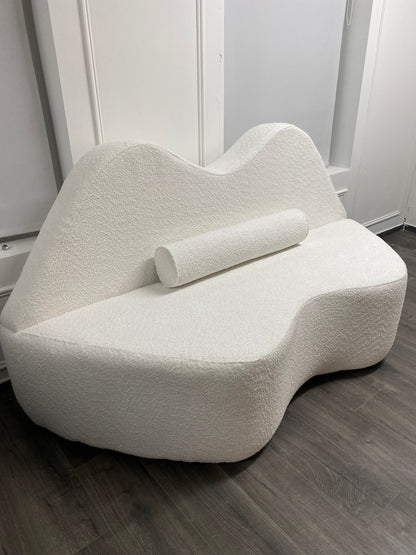 Boucle Ivory Lippy Sofa