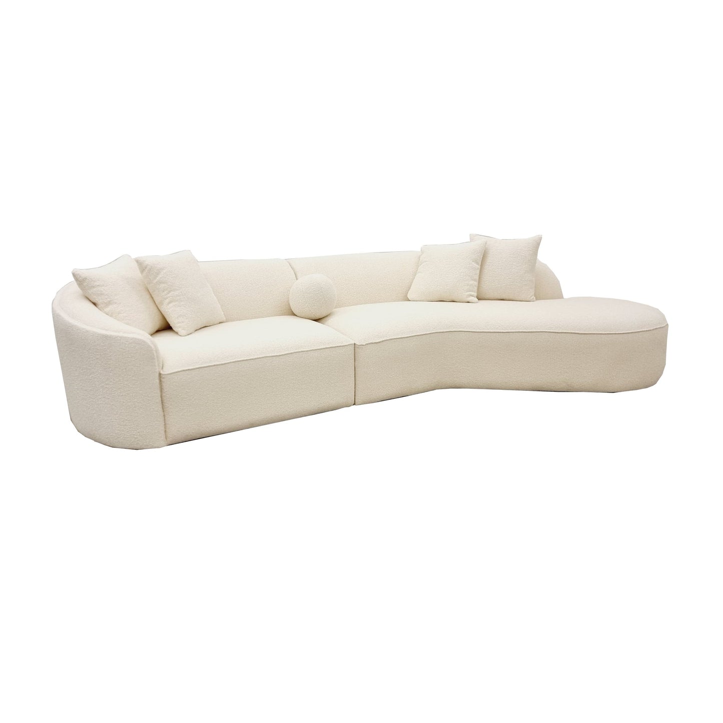 The Pebble Boucle Ivory Sofa