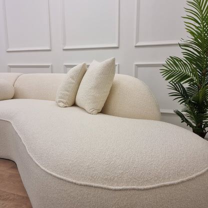 The Pebble Boucle Ivory Sofa