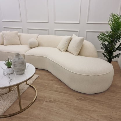 The Pebble Boucle Ivory Sofa