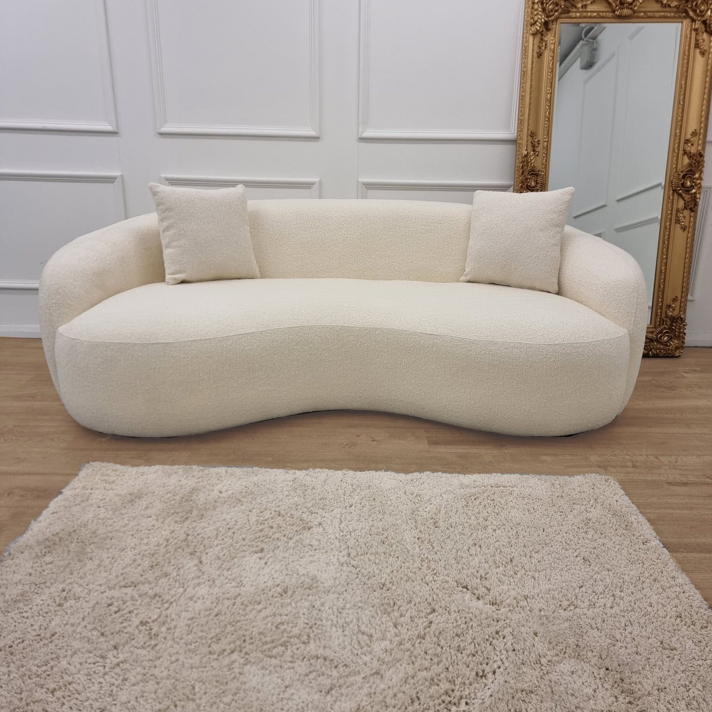 The Wave Boucle Sofa - Ivory