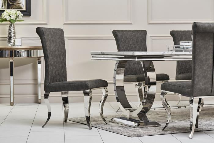 Grande Dining Table Set | Nichole Chairs